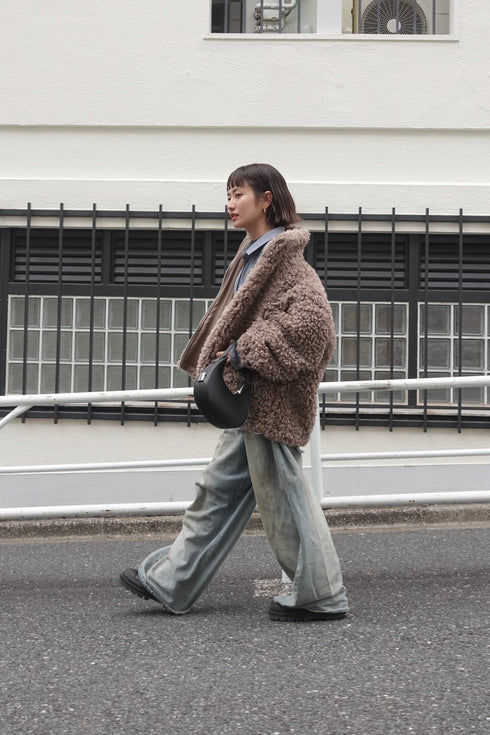 ボアボリュームブルゾン